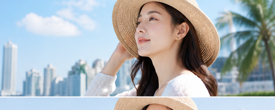 亚洲女性户外护理